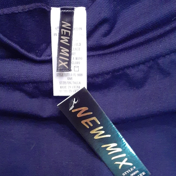 🔥Mixed Print Blouse, Lg. Pants  Navy Blue. OS - Picture 6 of 12